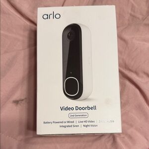 Arlo Video Doorbell - Black and White